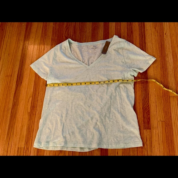 J Crew “vintage cotton” shirt XL heathery green women’s - Picture 3 of 10